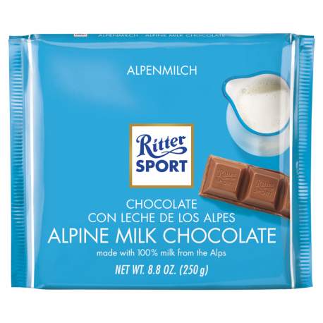 Ritter Sport čokoláda s alpským mlékem 250g