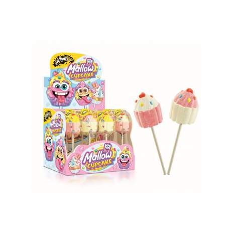 Johny Bee Mallow CupCake - lízátko 35g/16ks/ 